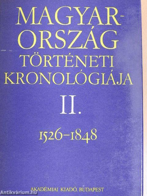 Magyarország történeti kronológiája II.