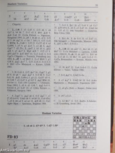 Encyclopaedia - Modern Chess Opening - Semi-Open Games