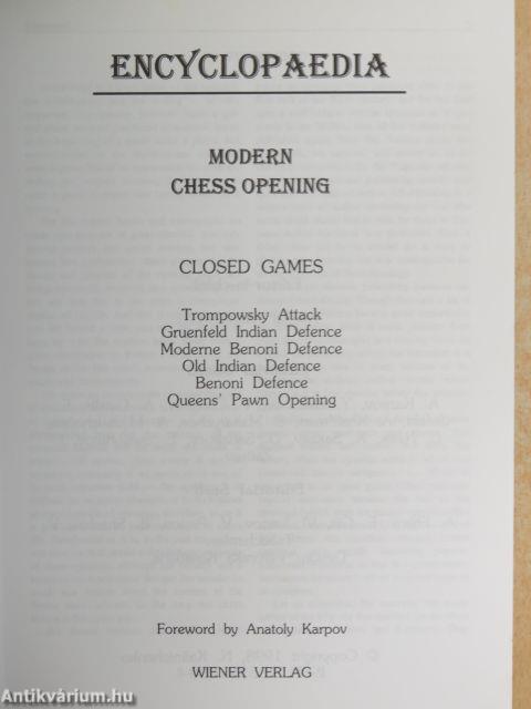 Encyclopaedia - Modern Chess Opening - Closed Games