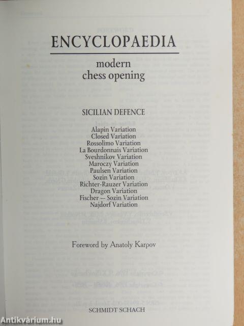 Encyclopaedia - Modern Chess Opening - Sicilian Defence