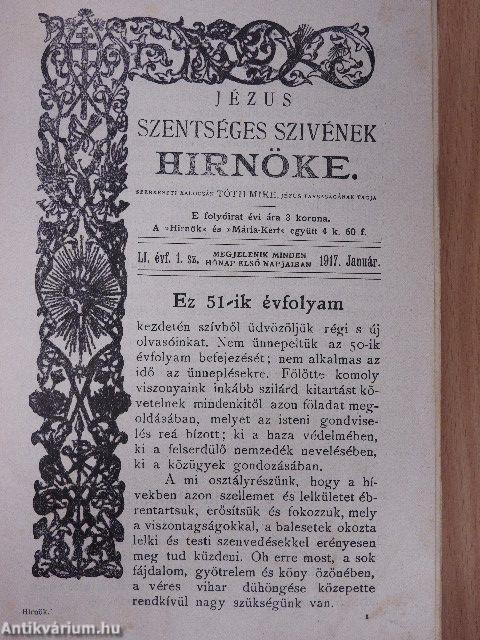 Jézus Szentséges Szivének Hirnöke 1917-1919. (nem teljes évfolyam)/Mária-Kert 1917-1919. (nem teljes évfolyam)