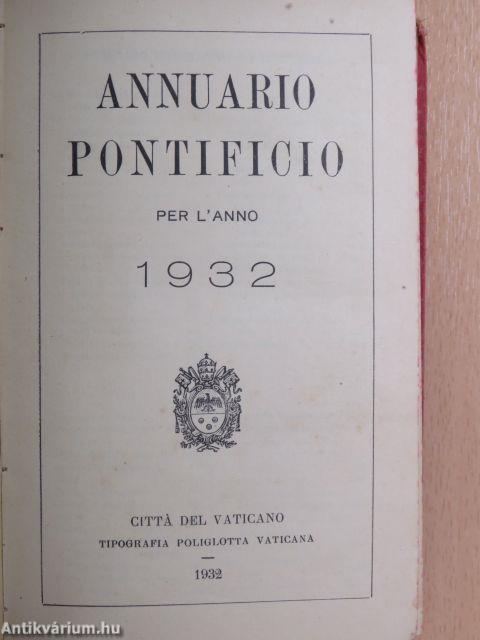 Annuario pontificio per l'anno 1932