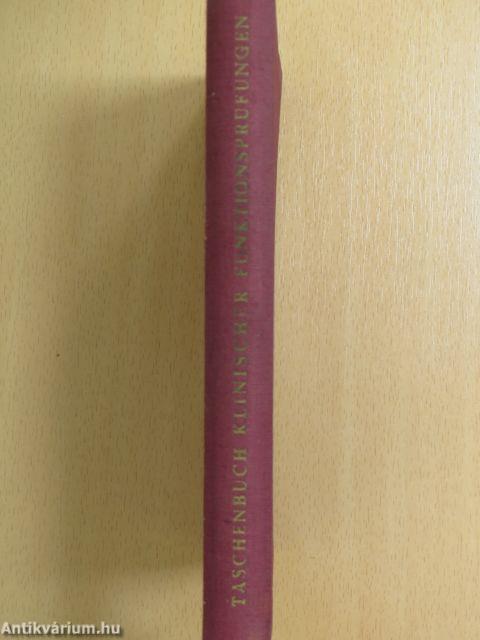 Taschenbuch Klinischer Funktionsprüfungen