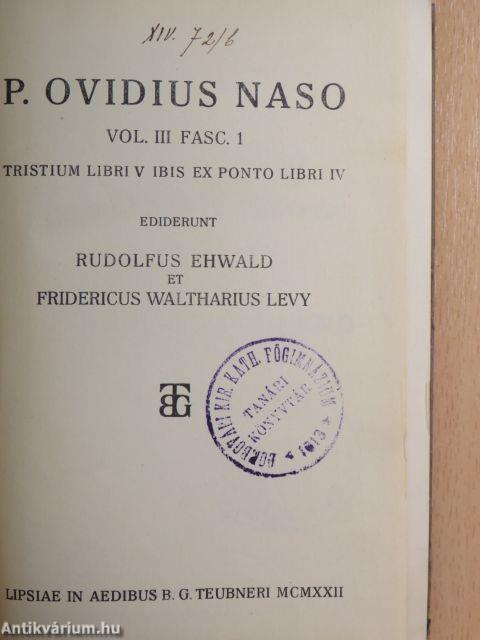 P. Ovidius Naso III/1-2.