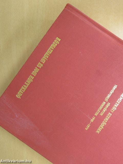 Hatályos jogszabályok gyűjteménye 1945-1987. 1-8. + Változások mutatója a hatályos jogszabályok gyűjteményéhez 1988-1989