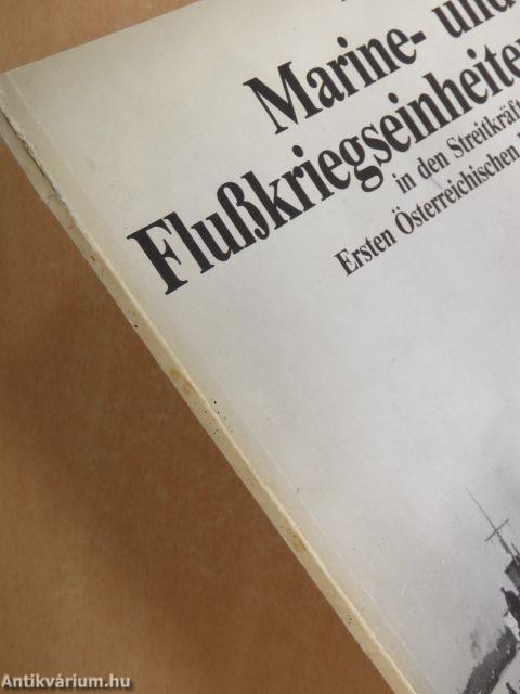 Marine- und Flußkriegseinheiten in den Streitkräften der Ersten Österreichischen Republik
