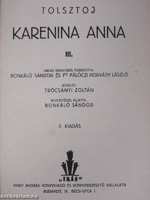 Karenina Anna I-IV.