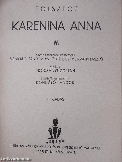 Karenina Anna I-IV.