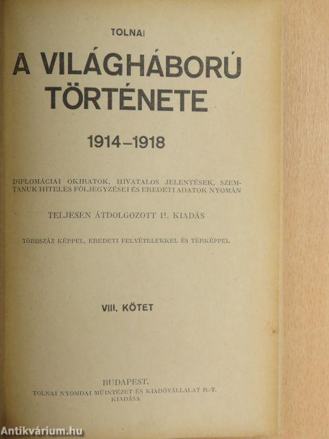 Tolnai - A világháború története VIII. (töredék)