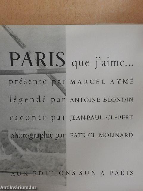 Paris que j'aime...