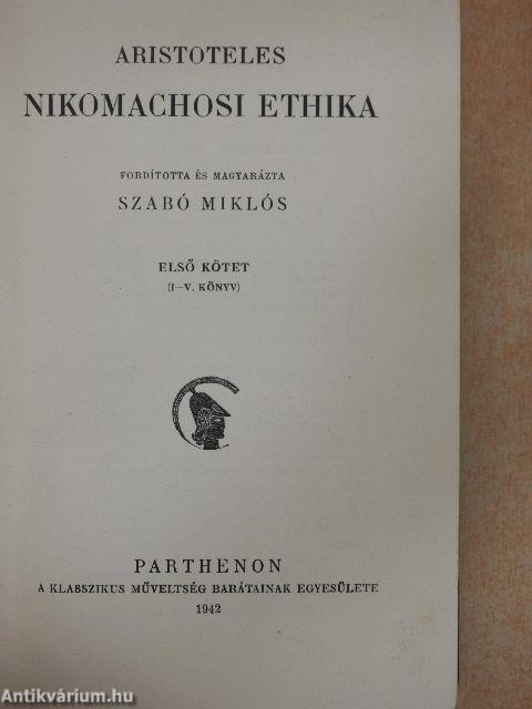 Nikomachosi ethika I.