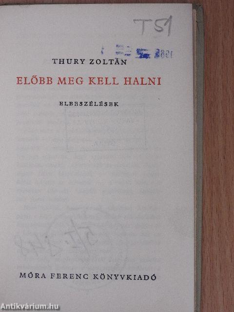 Előbb meg kell halni