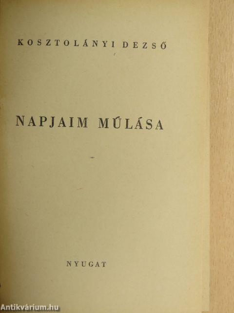 Napjaim múlása