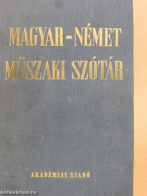 Magyar-német műszaki szótár