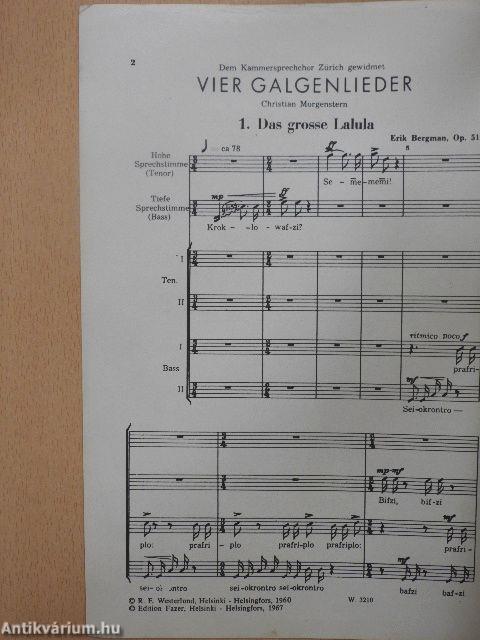 Vier Galgenlieder