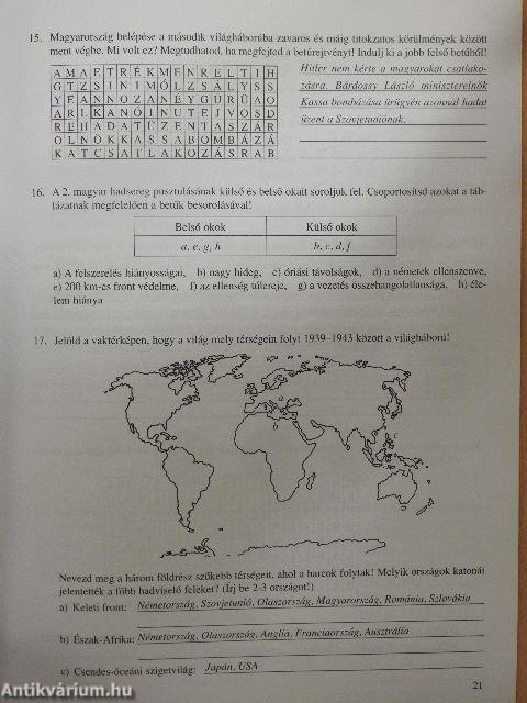 Történelem munkafüzet 8.