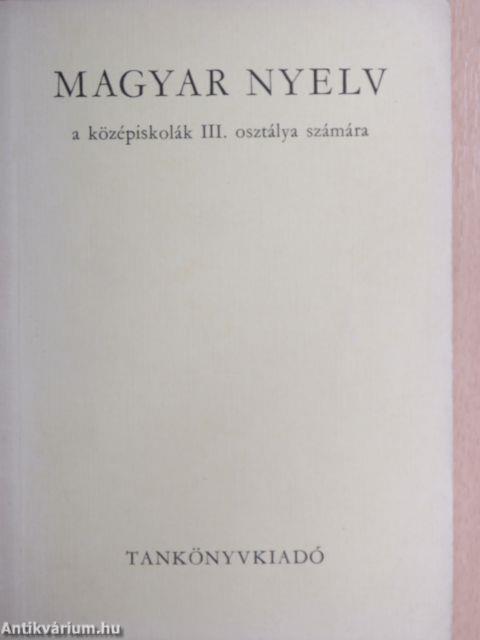 Magyar nyelv III.