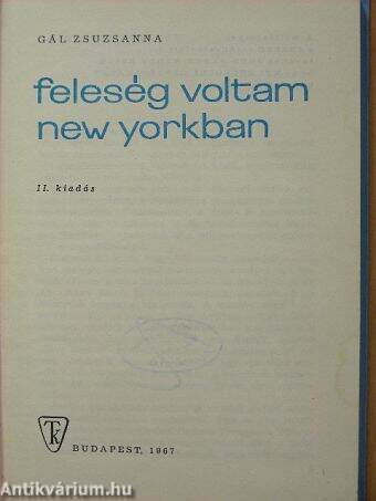 Feleség voltam New Yorkban