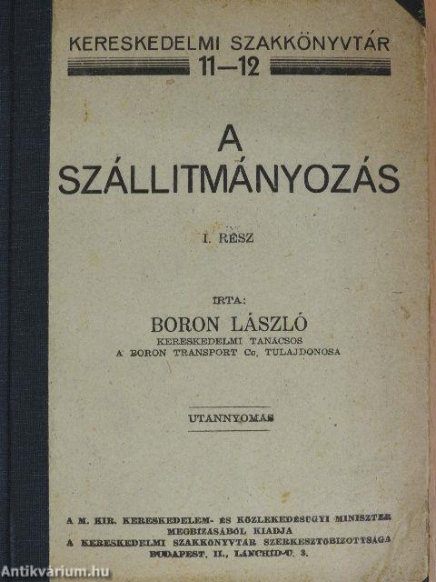 A szállítmányozás I. (töredék)