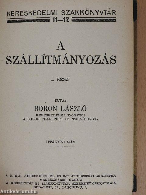 A szállítmányozás I. (töredék)