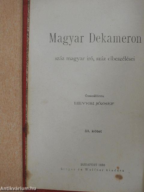 Magyar Dekameron III. (töredék)