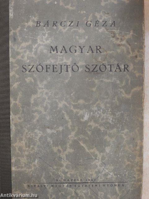 Magyar szófejtő szótár