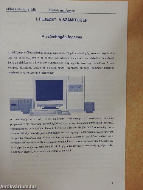 Stílus Oktatási Stúdió Tanfolyami Jegyzet