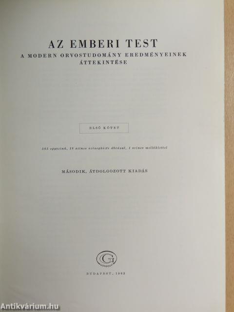 Az emberi test 1-2.