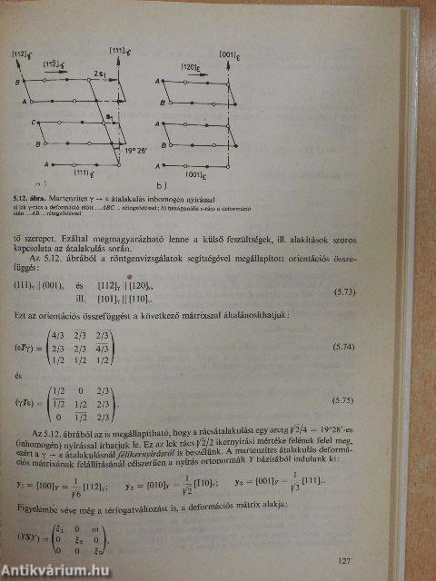 Kristálygeometria és a fémek rácstranszformációi