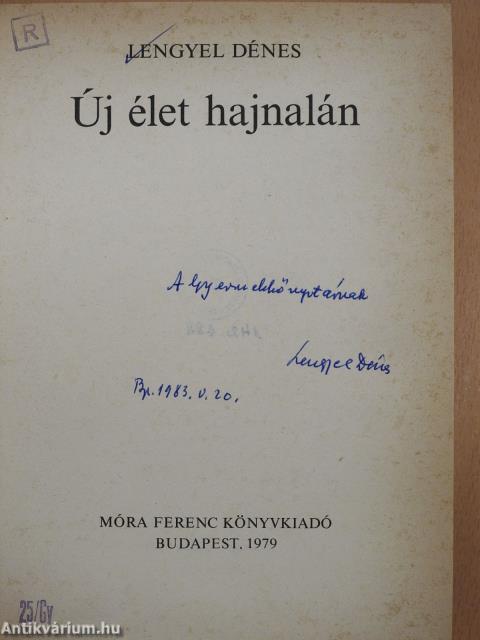 Új élet hajnalán (dedikált példány)