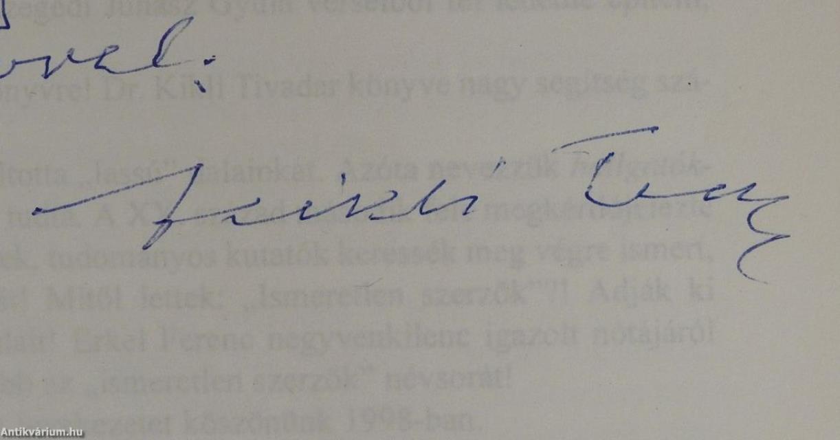 Magyarnótaszerzők, énekesek és népdalosok lexikona (dedikált példány)