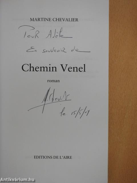 Chemin Venel (dedikált példány)