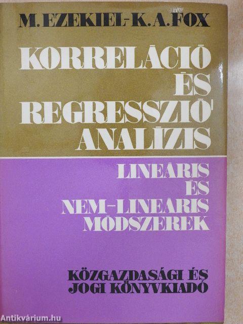 Korreláció- és regresszió-analízis 