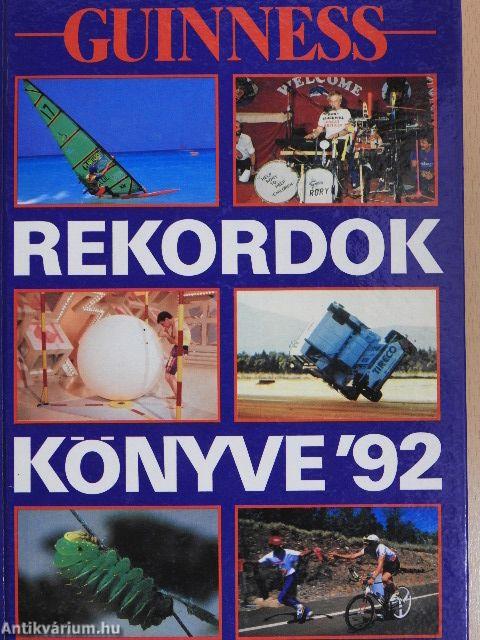 Guinness rekordok könyve 1992.