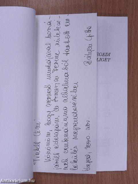 Az újszegedi liget (dedikált példány)