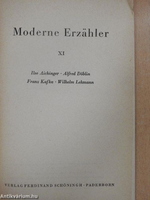 Moderne Erzähler XI.