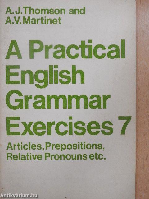 A Practical English Grammar Exercises 7