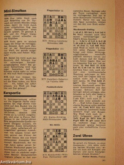 Schach Juni 1981