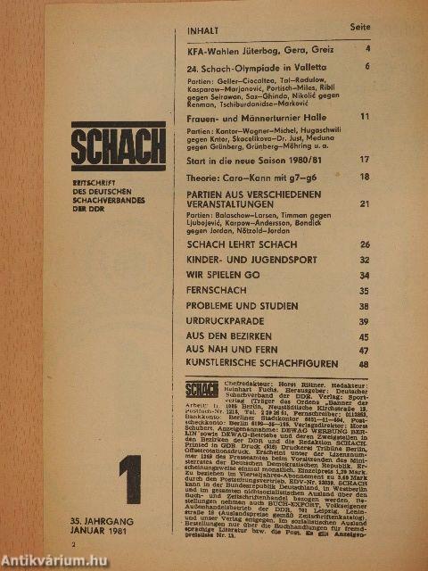 Schach Januar 1981