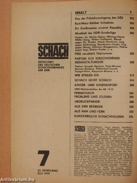 Schach Juli 1979