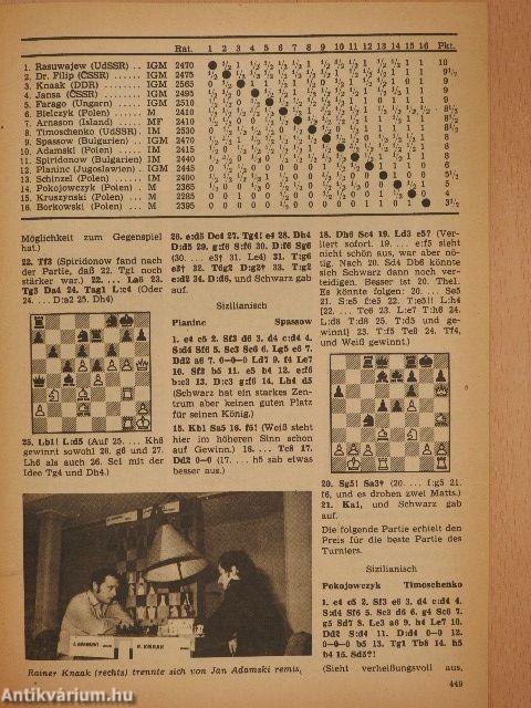 Schach Oktober 1979