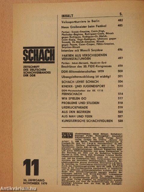 Schach November 1979