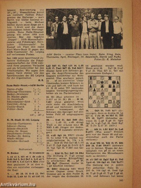 Schach August 1980