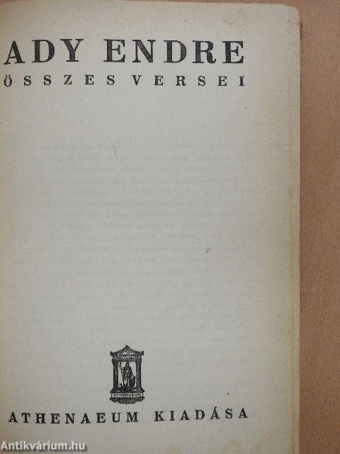 Ady Endre összes versei