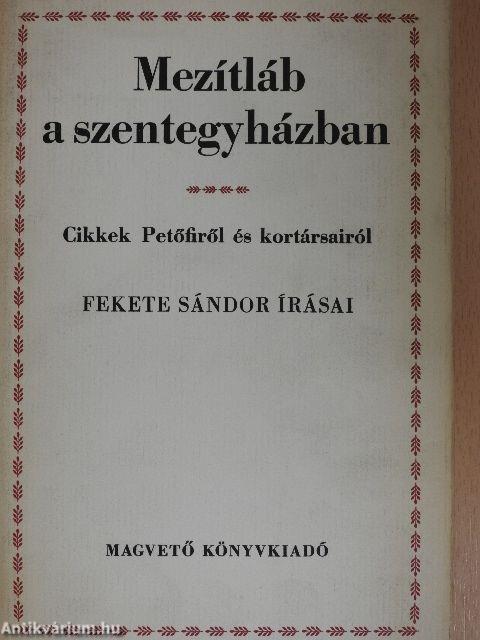 Mezítláb a szentegyházban