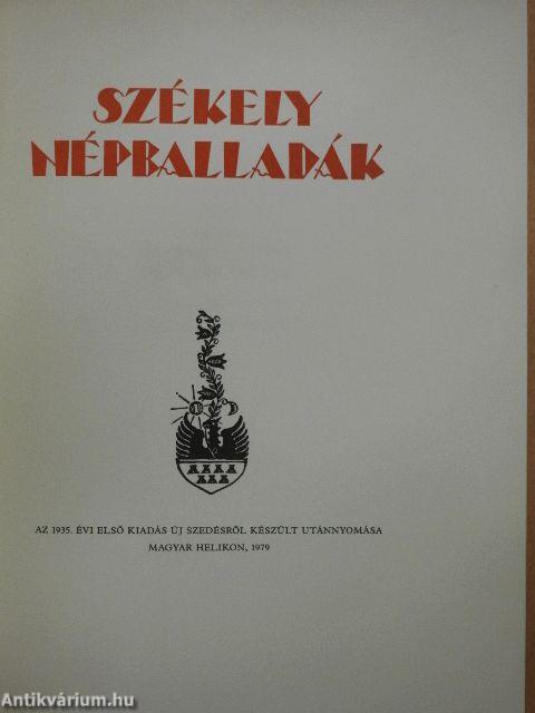 Székely népballadák