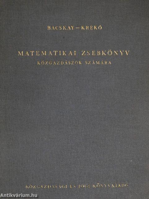 Matematikai zsebkönyv