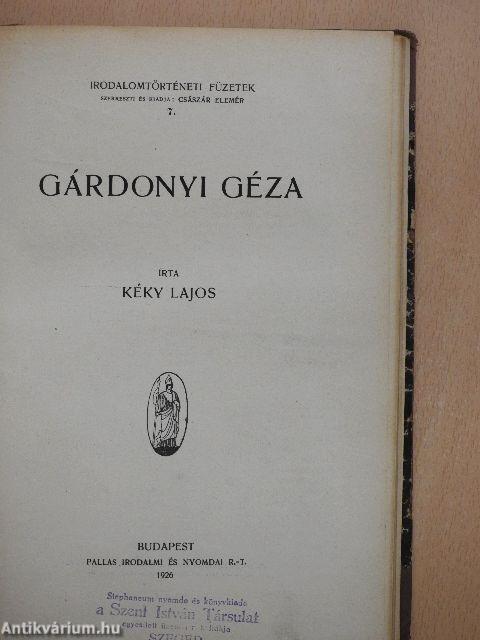 Herczeg Ferenc/A magyar-hún mondák kérdésének mai állása/Huszonöt év a magyar társadalmi dráma történetéből/A Zalán futása/A XX. század magyar irodalma kritikákban I/1./Endrődi Sándor/Gárdonyi Géza/Arany János/Legrégibb bibliafordításunk