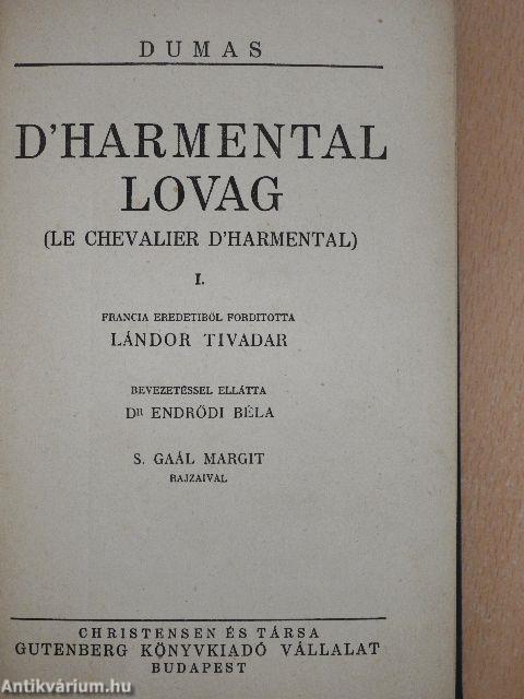 D'Harmental lovag I-III.