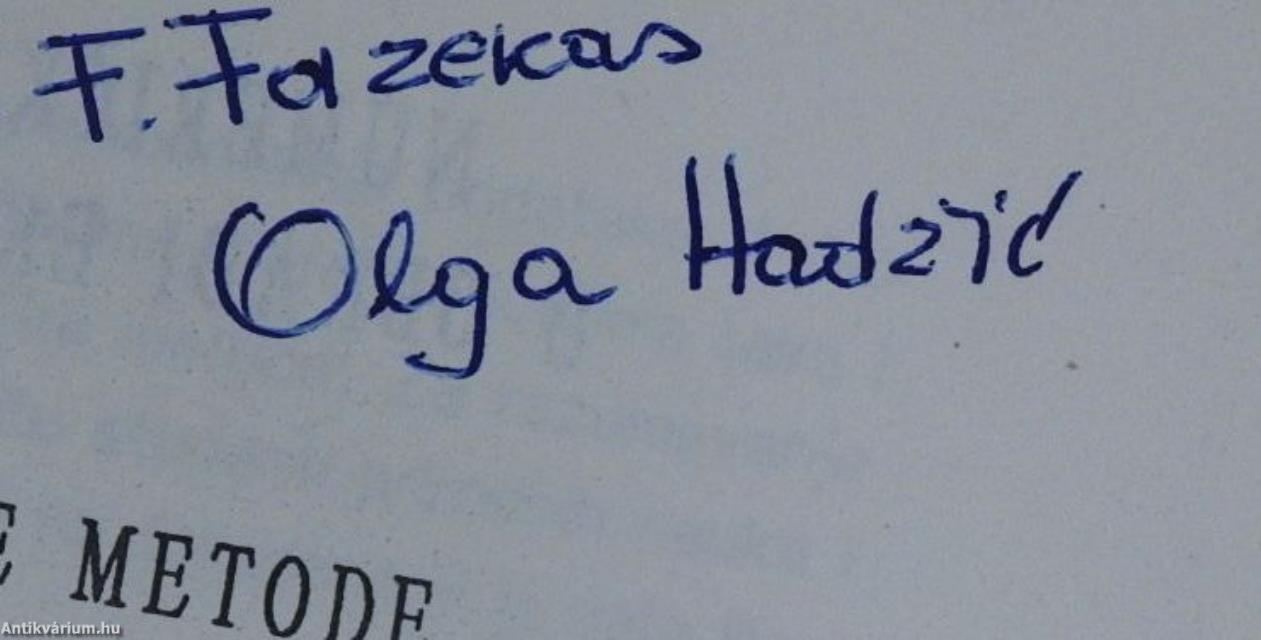 Numericke I statisticke metode u obradi eksperimentalnih podataka I. (dedikált példány)